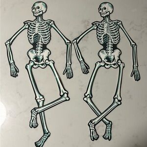 Vintage Beistle Die Cut Paper Skeletons